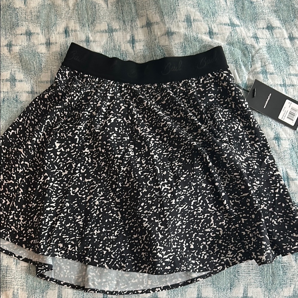 Bad Birdie XS Golf Black and White Patterned Skort